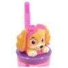 Paw Patrol Girls 3d bottle with straw