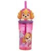 Paw Patrol Girls 3d bottle with straw