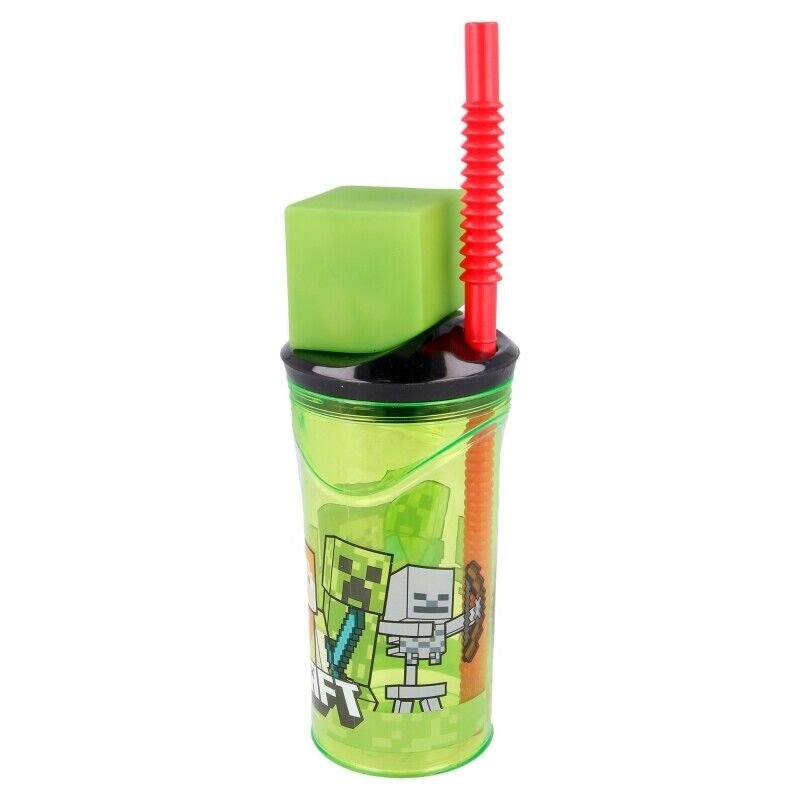 Minecraft 3d bottle with straw