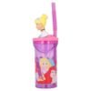 Disney Princess 3d bottle with straw