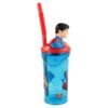 Superman 3d bottle with straw