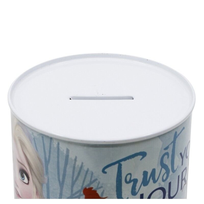 Frozen Money Piggy Bank Coin Saving Cash Tin Metal Kids Favorite Hero Cartoon Character