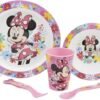 Minnie Mouse Microwave safe 5pc dinnerset