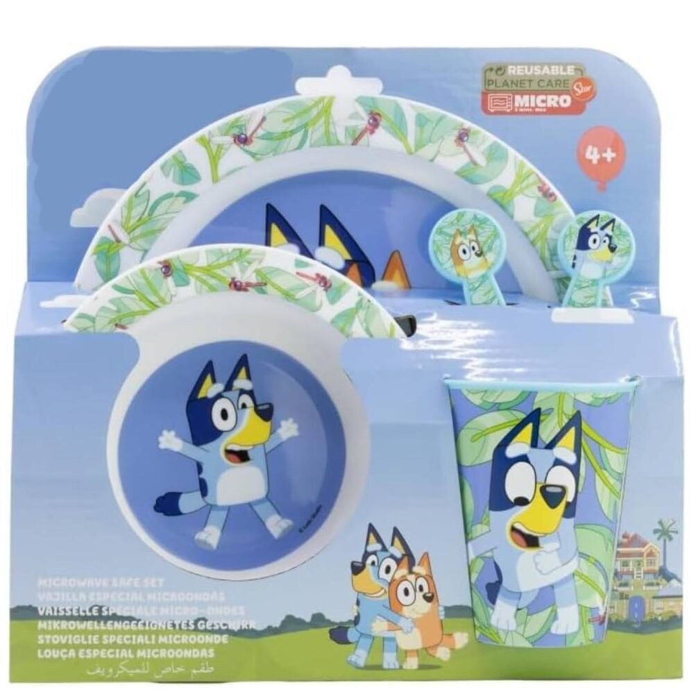Bluey Microwave safe 5pc dinnerset