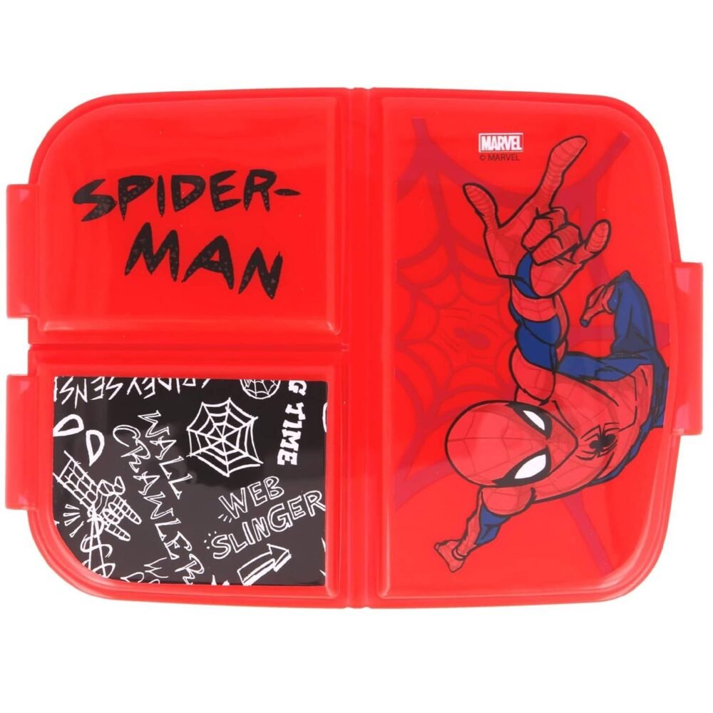 spiderman red lunchbox