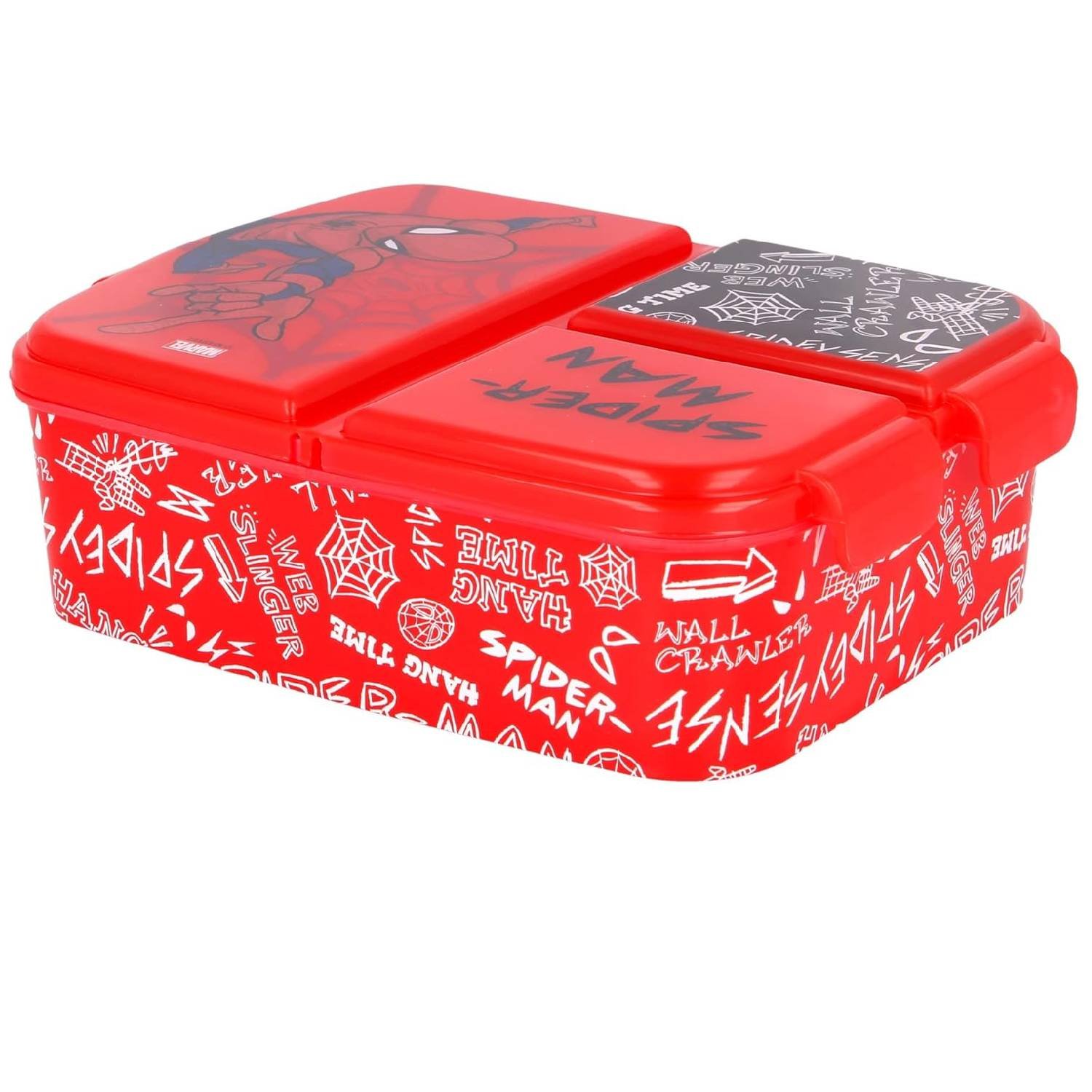 spiderman red lunchbox