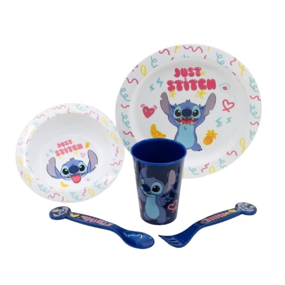 Stitch Microwave safe 5pc dinnerset