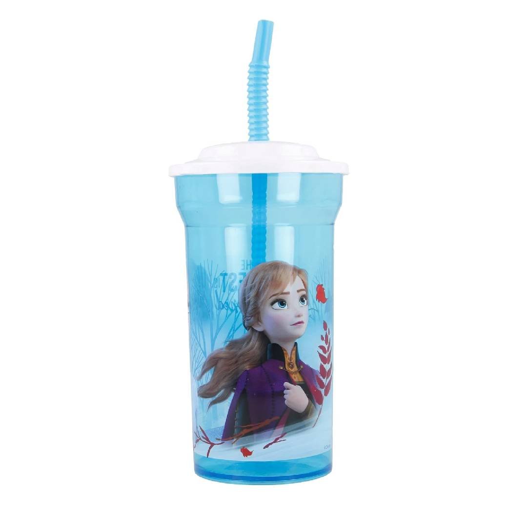 Transparent Cane Cup Basic 460 ml Frozen II Blue Forest f