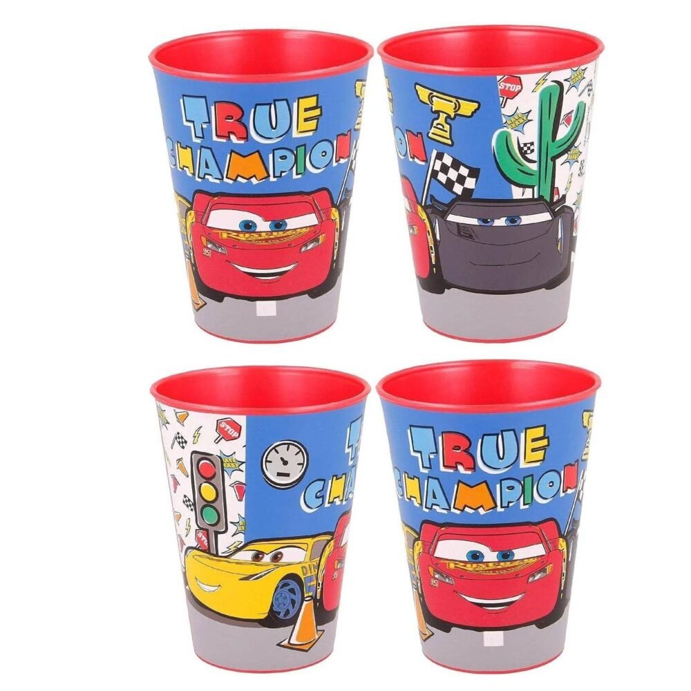 cars 4pc cups