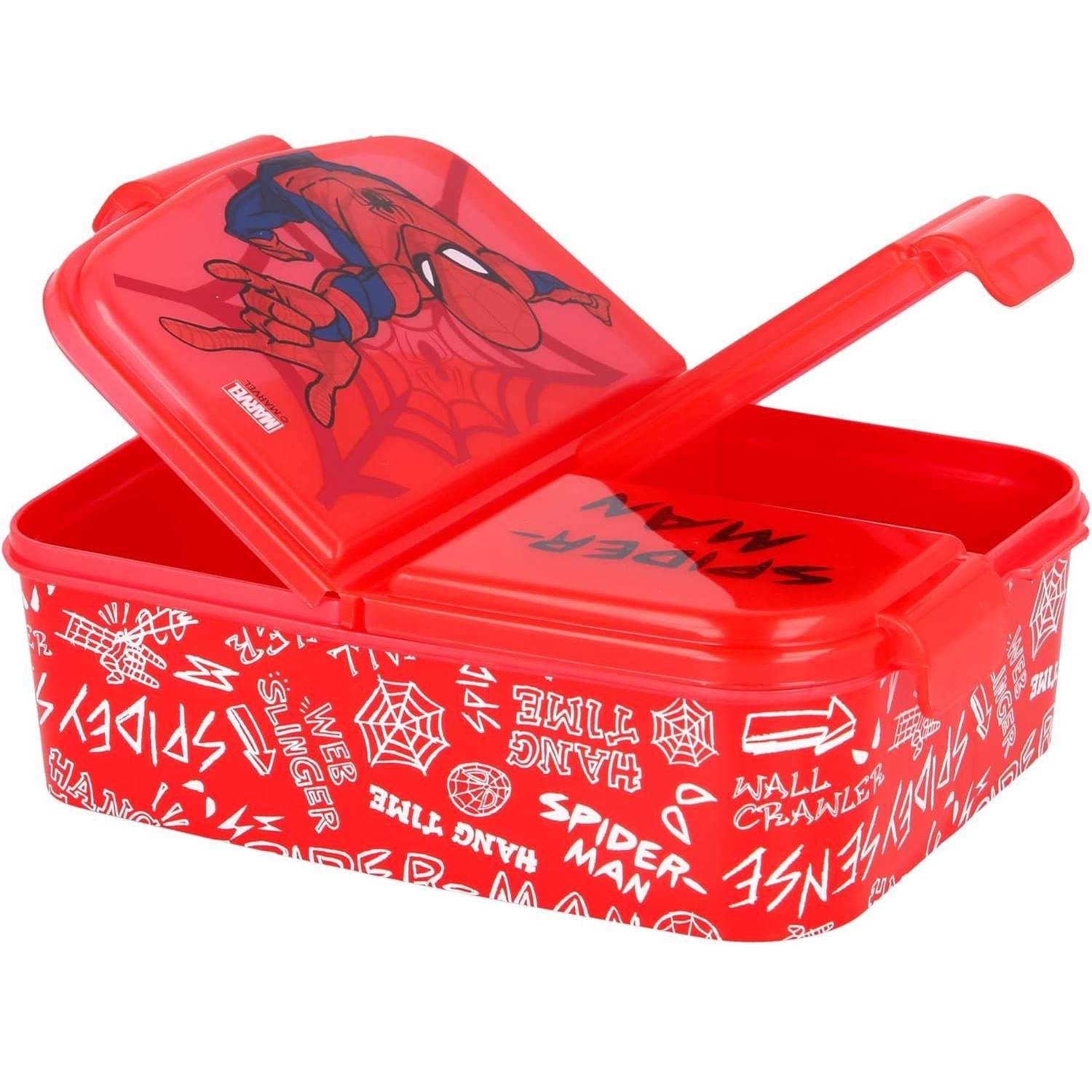 spiderman red lunchbox