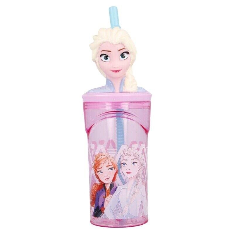 Disney Frozen 3d bottle with straw Disney Frozen 3d bottle with straw