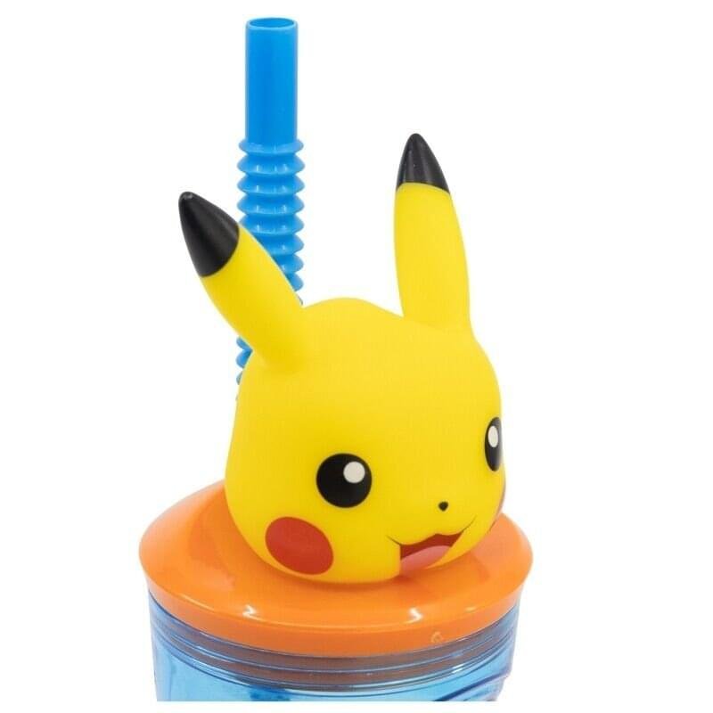 Pokemon 3d bottle with straw Pokemon 3d bottle with straw