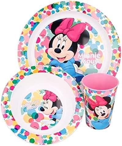 Minnie Mouse Microwave safe 3pc dinnerset Minnie Mouse Microwave safe 3pc dinnerset