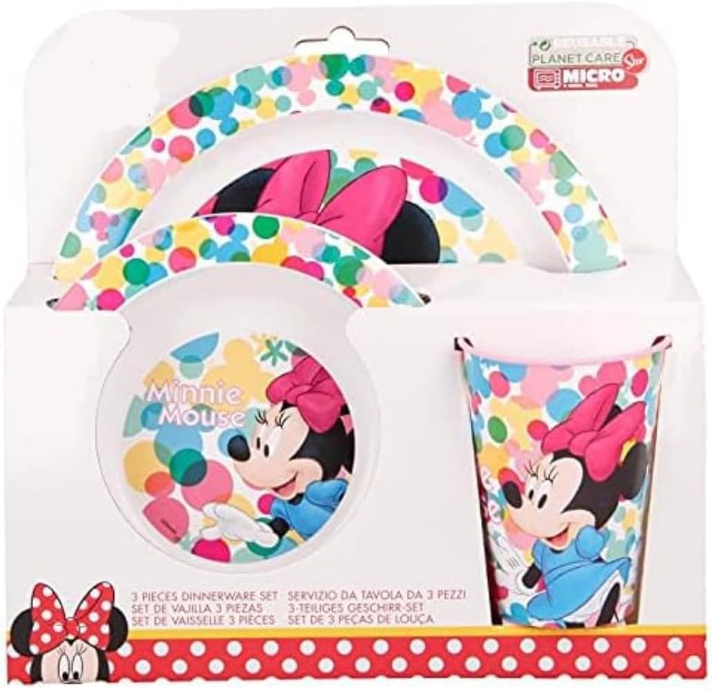 Minnie Mouse Microwave safe 3pc dinnerset Minnie Mouse Microwave safe 3pc dinnerset