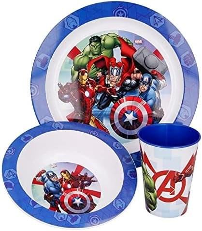 Avengers Microwave safe 3pc dinnerset Avengers Microwave safe 3pc dinnerset
