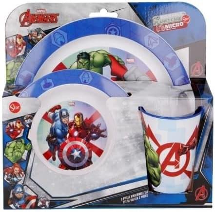 Avengers Microwave safe 3pc dinnerset Avengers Microwave safe 3pc dinnerset